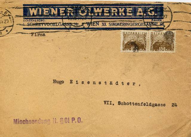 Brief-Wiener-Oelwerke